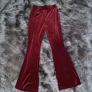 Shein Velvet Flare Pants